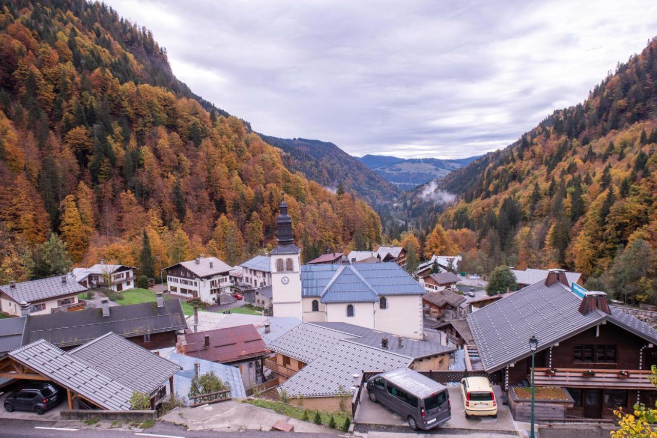 Appartamento Le Borderan La Giettaz Esterno foto