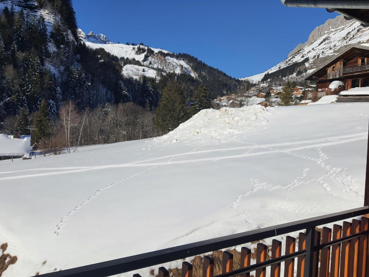 Appartamento Le Borderan La Giettaz Esterno foto