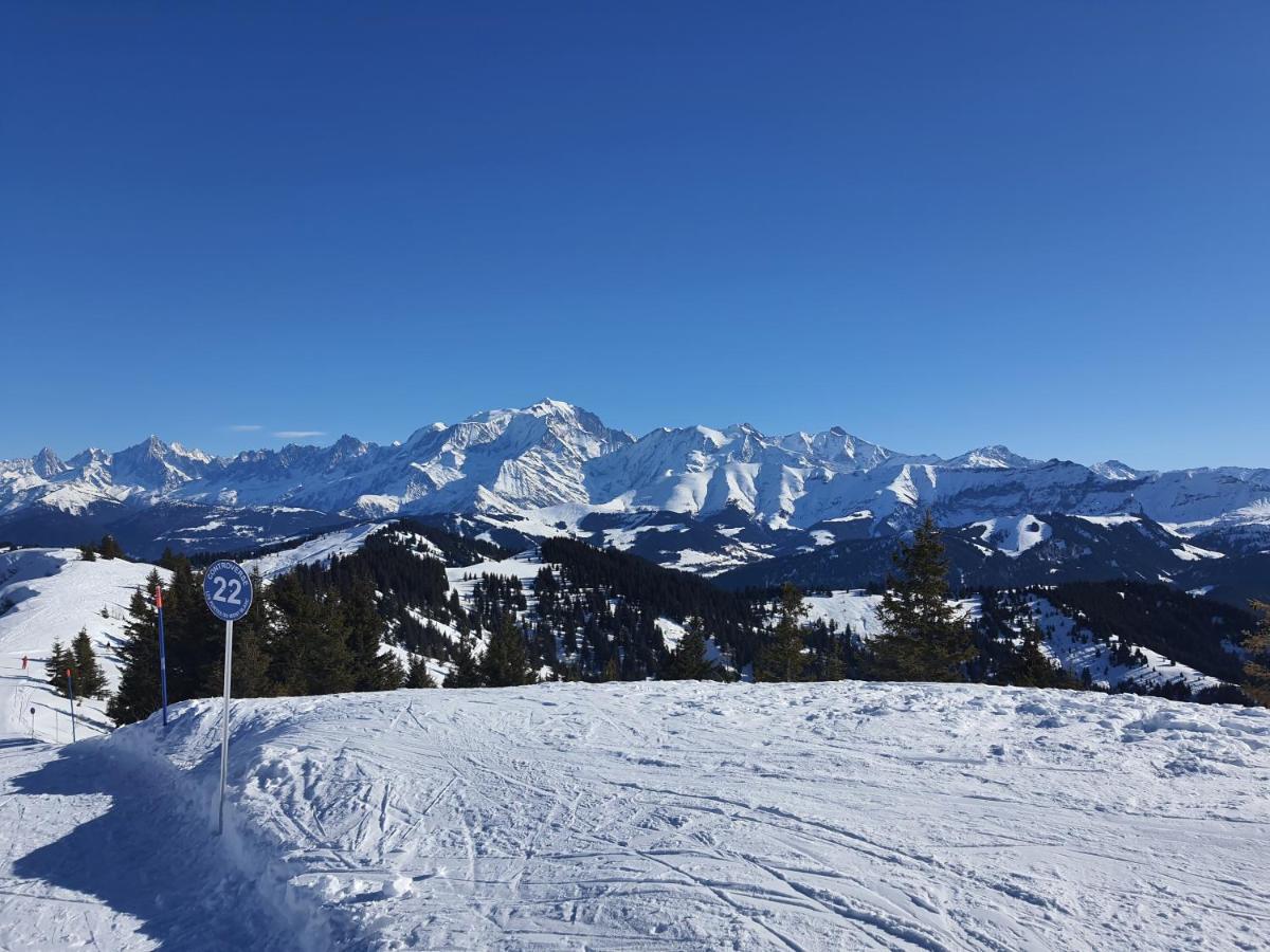 Appartamento Le Borderan La Giettaz Esterno foto